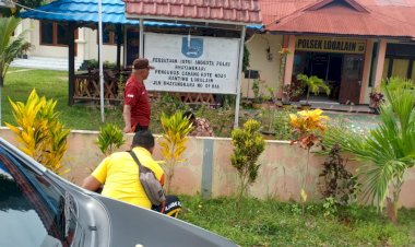 Jumat Sehat, Personel Polsek Lobalain Bersih – Bersih Mako