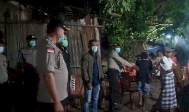 Cegah Penyebaran Virus Corona, Kapolres Himbau Warga Yang Berkumpul Untuk Bubar