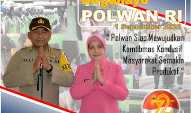 Keluarga Besar Polres Rote Ndao Ucapkan Dirgahayu Polwan RI Ke - 72