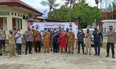 Study Kelayakan Peningkatan Tipe Polsek, Tim Biro Rena Polda NTT Sambangi Polsek Rote Barat