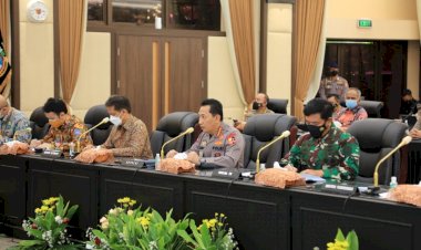 Rakor Lintas Sektoral Jelang Idul Fitri, Kapolri: Keselamatan Rakyat Hukum Tertinggi