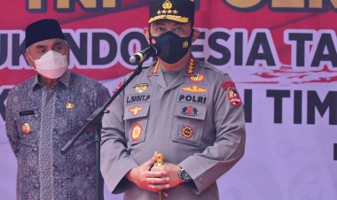 Tinjau Vaksinasi di Kaltim, Kapolri Minta Warga Mau Dirawat di Tempat Isolasi Terpusat