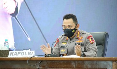 Arahan Kapolri ke Forkopimda Kalbar Terkait Penanganan Covid-19