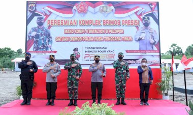 Resmikan Pembangunan Komplek Brimob Presisi, Kapolri Ingatkan Pentingnya Sinergitas TNI-Polri