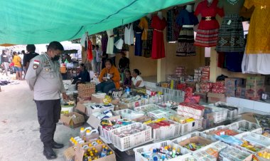 Blusukan ke Pasar, Polsek Patroli Pantau Kestabilan Harga Sembako
