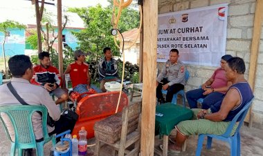 Gelar Jum’at Curhat, Kapolsek Rote Selatan Dengar Langsung Masukan Warga