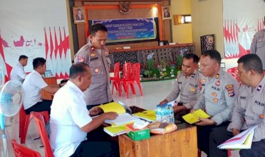 Wasrik Tahap I, Polres Rote Ndao Terima Kunjungan Tim Itwasda Polda NTT