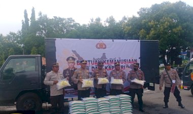 Polda NTT melalui Polres Sikka dan Ende Salurkan Bantuan Kemanusian dari Kapolri untuk Masyarakat
