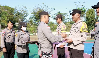 Ciptakan Pengamanan Swakarsa, Polres Rote Ndao Gelar Apel Satkamling