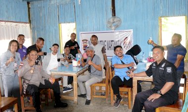 Jalin Silaturahmi dan Sinergitas, Kapolres Ajak Wartawan Ngopi Bareng
