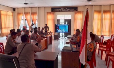 Polres Rote Ndao Ikuti Latihan Olah Strategi Operasi Mantap Brata yang Digelar Mabes Polri