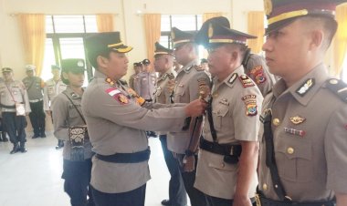 Serah Terima Jabatan, 3 Kapolsek di Wilayah Hukum Polres Rote Ndao Berganti