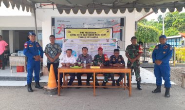 Pos Pelayanana Nataru Pantai Baru Pastikan Arus Mudik di Pelabuhan ASDP Berjalan Lancar