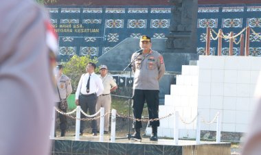 Pimpin Apel Perdana di Awal Tahun Tahun, Kapolres Apresiasi Kinerja Anggota di Tahun 2023 dan Sampaikan Commander Wish Kapolda NTT