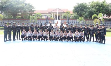 Sukseskan dan Amankan Gelaran Pemilu 2024, Kapolres Rote Ndao Sambut BKO Brimob Polda NTT