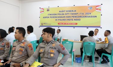 Wasrik Rutin Tahap I, Tim Itwasda Polda NTT Kunjungi Polres Rote Ndao