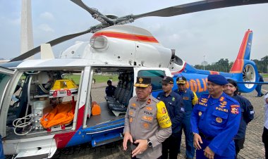 Polri Kerahkan 2 Helikpoter Jadi Ambulans Udara saat Arus Mudik dan Balik Lebaran