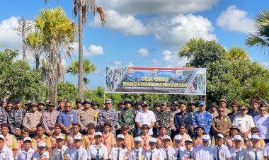 Personel Polres Rote Ndao Terlibat Langsung TMMD ke-120 Reguler Tahun 2024