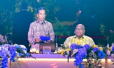Presiden Jokowi Jamu Santap Malam Para Pemimpin dan Delegasi KTT WWF Ke-10 di GWK