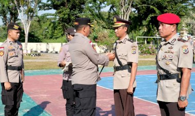 PELANTIKAN WAKAPOLRES,SERTIJAB KASAT RESKRIM DAN KAPOLSEK RBD DIPIMPIN KAPOLRES ROTE NDAO