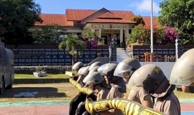 Jelang Operasi Mantap Praja Personel Polres Lakukan Persiapan