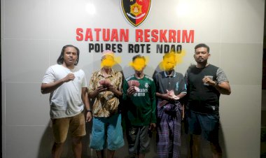 Terlibat Judi Kartu Remi 3 Orang Diamankan 1 Orang Kabur