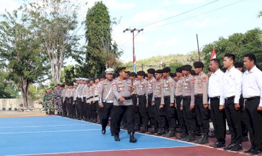 Polres Rote Ndao Laksanakan Apel Gelar Pasukan Operasi Patuh Turangga 2024