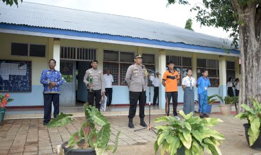 Goes To School,Kapolsek Pantai Baru Sampaikan Pesan Pesan Kamtibmas.