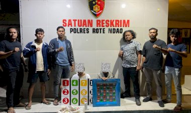 Pelaku Judi Bola Guling Di Mbueain, Telah Dilakukan Penahanan Oleh Sat Reskrim Polres Rote Ndao