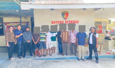 Kasus Perjudian P21, 7 Orang Tersangka Dan Barang Bukti  Diserahkan Ke JPU Di Pimpin Kasat Reskrim Polres Rote Ndao