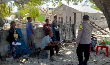 Bhabimkamtibmas Desa Pukuafu Lakukan Kegiatan  Cooling System OMP Turangga 2024 