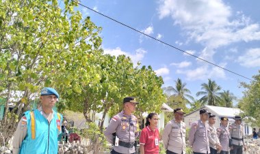 Polres Rote Ndao Pastikan Kampanye Paslon Bupati/Wakil Bupati di Pulau Nuse Berlangsung Aman