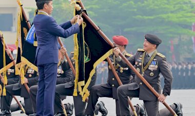 Polri Apel Gelar Pasukan Pengamanan Pelantikan Presiden RI dan Wakil Presiden RI