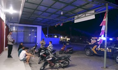 Patroli Lampu Biru Polsek Lobalain,Upaya Untuk Ciptakan Kamtibmas Kondusif Selama Pilkada Serentak 2024