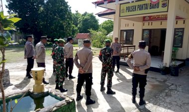 Kapolsek Pantai Baru : Personel Gabungan TNI Polri Siap Amankan Perayaan Natal 2024