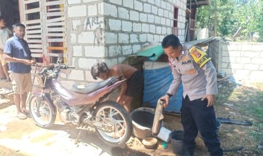 Gerak Cepat Bhabinkamtibmas Desa Tesabela  Terhadap   Pengguna Knalpot Brong