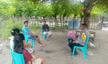 Kegiatan Bhabinkamtibmas di Desa Nusakdale dan Desa Batulilok