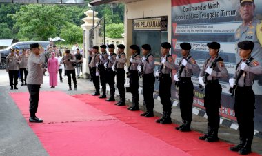 Kunker Ke Polres Rote Ndao Kapolda NTT Resmikan Gedung Pelayanan Publik