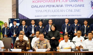 Polri Tetapkan PT AJP dan FH Sebagai Tersangka TPPU Judi Online, Sita Uang Rp 103,27 Miliar