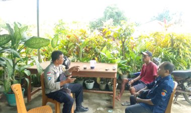 Bhabinkamtibmas Polsek Lobalain Laksanakan Kegiatan Cooling System Untuk Jaga Kamtibmas