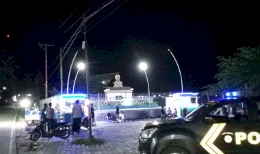 Kapolsek Lobalain : Upaya Pencegahan Potensi Gangguan Kamtibmas Dengan Meningkatkan Patroli Malam