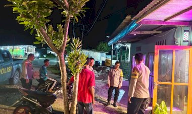 Patroli Lampu Biru  Polsek Lobalain  Tingkatkan Keamanan dan Kenyamanan Masyarakat