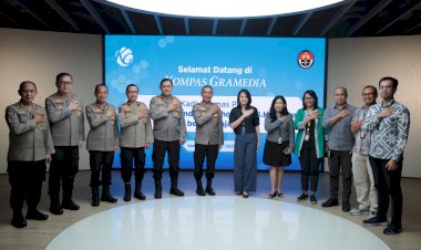 Media Visit ke Kompas Gramedia, Kadivhumas Polri Perkuat Sinergisitas