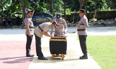 Sejumlah PJU Polres Rote Ndao Melaksanakan Sertijab Sesuai Mutasi Dilingkungan Polda NTT