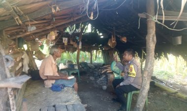 Kegiatan Sambang Bhabinkamtibmas Polsek Pantaibaru Didesa Nusakdale