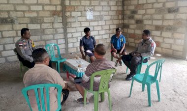 Melalui KRYD, Personel Polsek Rote Selatan Sosialisasikan Call Center 110 Dan Cegah Premanisme