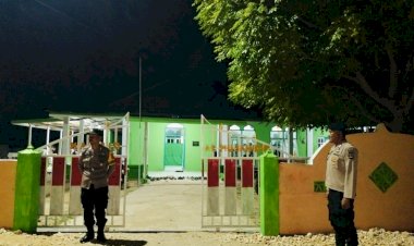 Kapolsek Rote Timur : Pengamanan Sholat Tarawih Merupakan Bagian Dari Pelayanan Polri Bagi Masyarakat