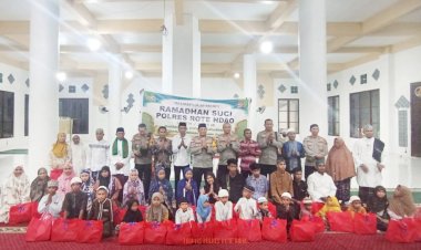 Wujud Kepedulian Bagi Sesama Di Bulan Suci Ramadhan,  Kapolres Rote Ndao Berikan Bantuan Bagi Anak Yatim
