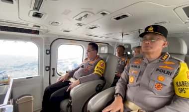 Kapolri Pantau Jalur Mudik Via Udara