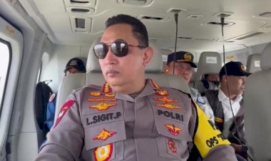 Kapolri Pantau Arus Balik Lebaran di Tol Cipali via Udara